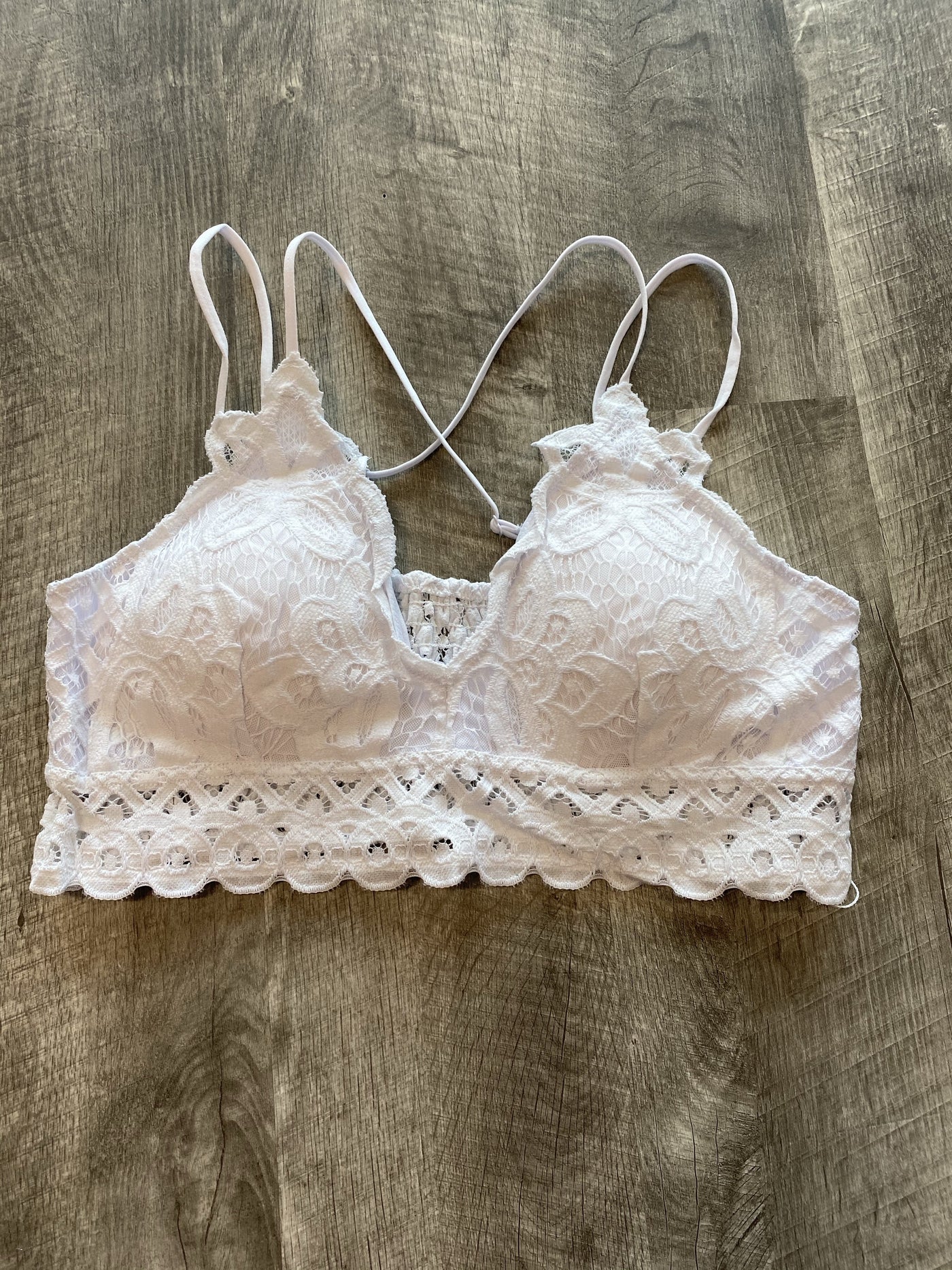 Crochet Lace Bralette In White - The Teal Turtle Clothing Company