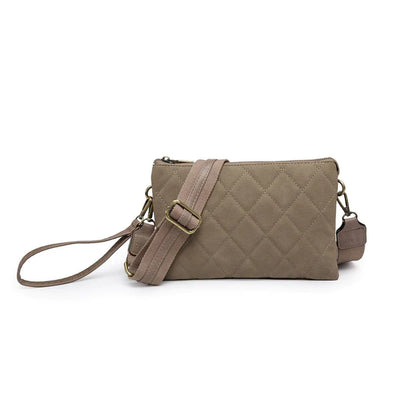 The Izzy Bag - Quilted - Grey/Taupe